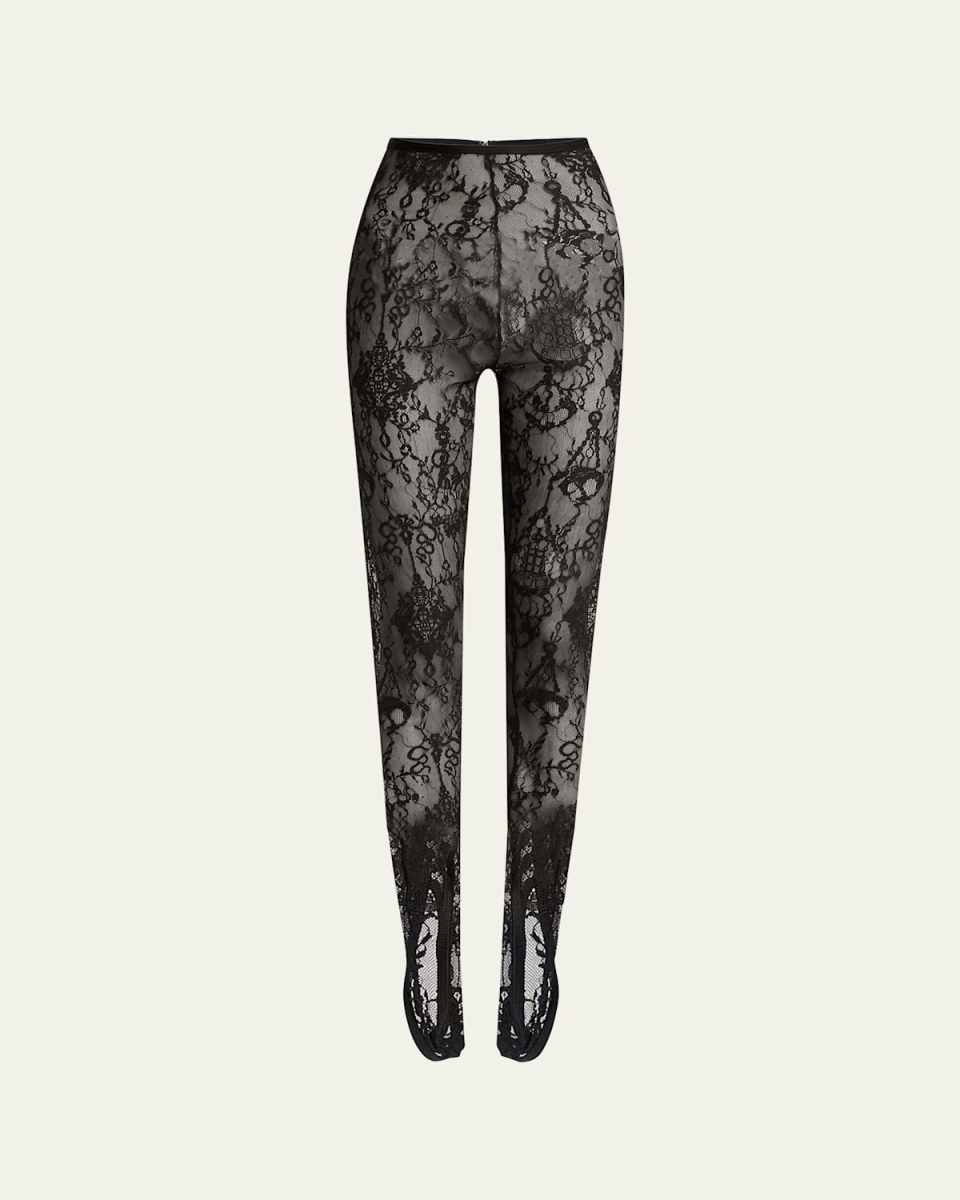 Lace Stirrup Leggings